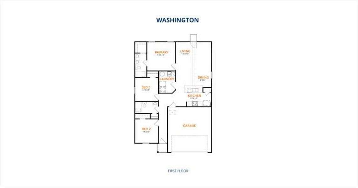2D floor plan layout of this home in Santa Fe, Cleveland, TX (Image 3). 2D floor plan layout of this home in Santa Fe, Cleveland, TX (Image 3).
