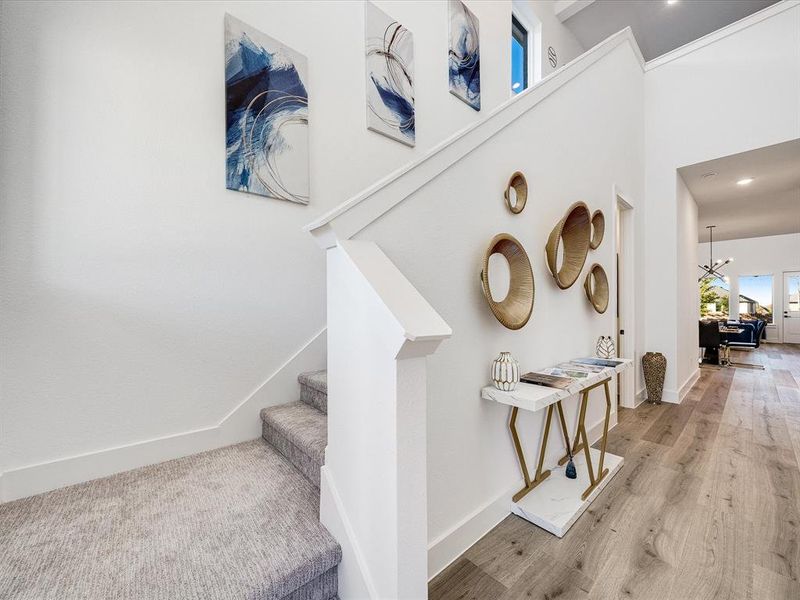 Furnished interior view inside a new home in Royal Court, Little Elm (Image 6).