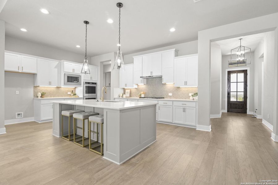Furnished interior view inside a new home in Esperanza - 70', Boerne (Image 13).