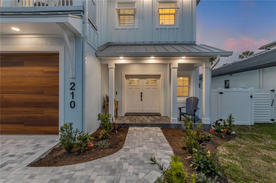 Exterior details and patio area of a home in , New Smyrna Beach (Image 40).