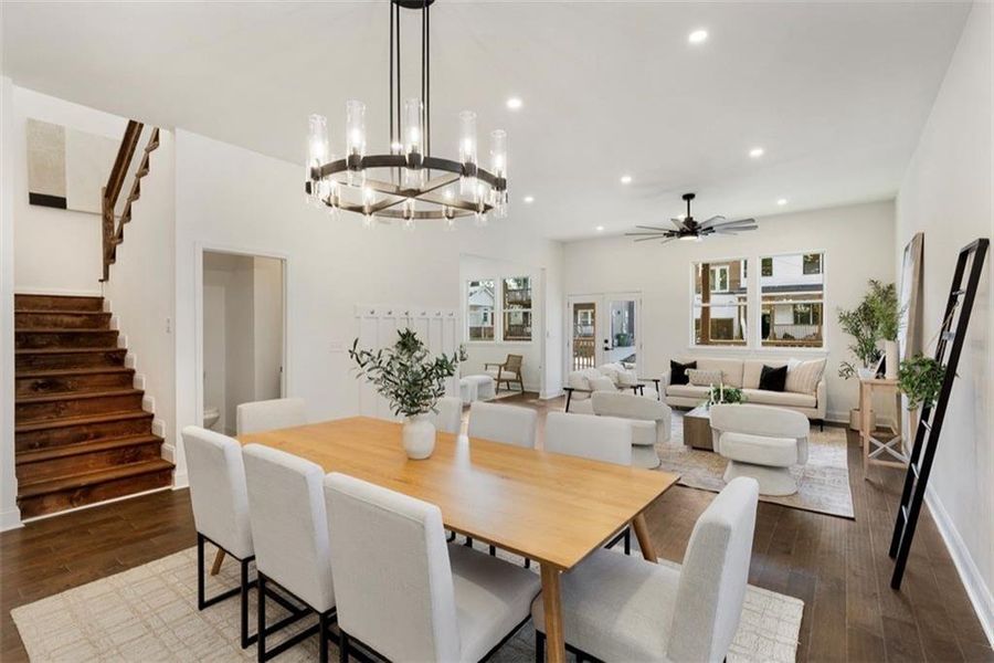 Furnished interior view inside a new home in , Atlanta (Image 12).