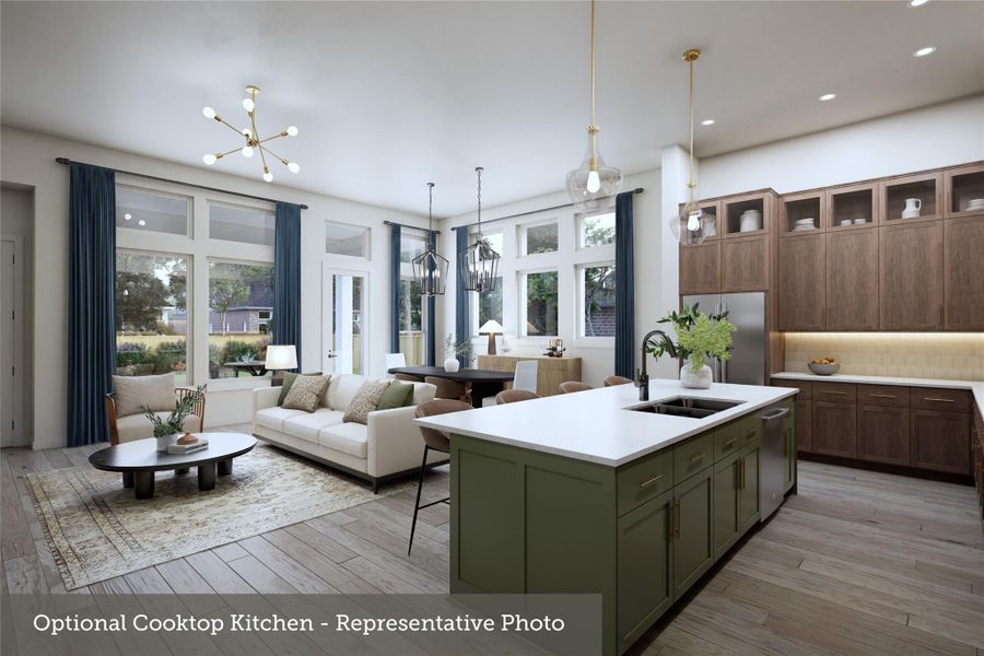 Furnished interior view inside a new home in Crighton Cove - Enclave Collection, Conroe (Image 4).