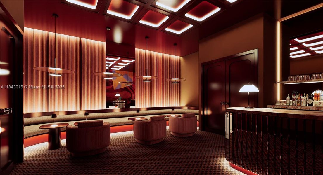 Furnished interior view inside a new home in , Miami (Image 14).