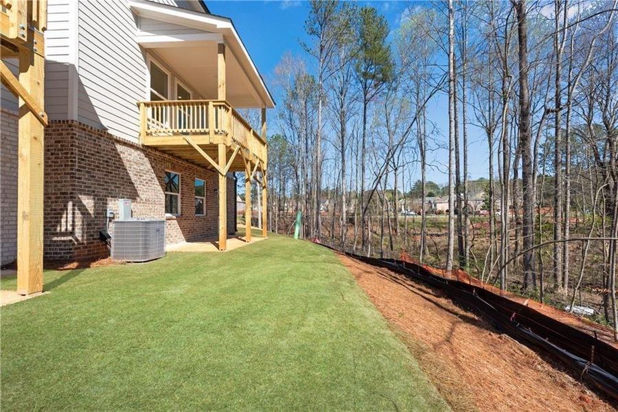 Exterior details and patio area of a home in , Suwanee (Image 2). Exterior details and patio area of a home in , Suwanee (Image 2).