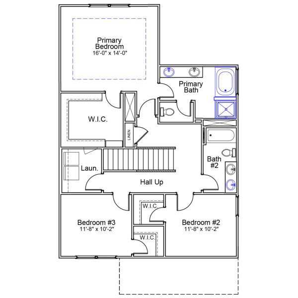 2D floor plan layout of this home in Porter Ridge, Elgin, SC (Image 4).