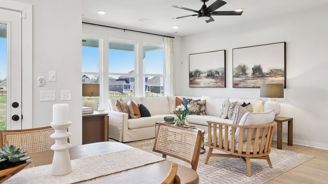 Representative furnished interior of a home built from the Lassiter by DRB Homes in Cottages of Bearwood, Mount Pleasant (Image 14).
