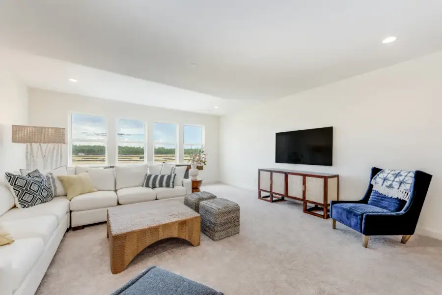 Representative furnished interior of a home built from the Ortega by Riverside Homes in Sagebrush at EverRange, Jacksonville (Image 39).