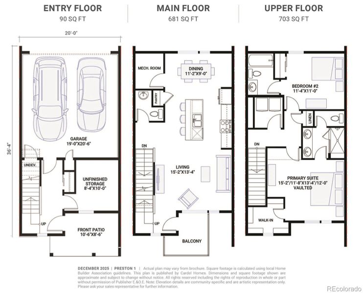 Actual plan may vary from brochure. Square footage is calculated using local Home BuilderAssociation guidelines. This plan is published by Cardel Homes. Dimensions and square footage shown are approximate andsubject to change without notice. Actual plan may vary from brochure. Square footage is calculated using local Home BuilderAssociation guidelines. This plan is published by Cardel Homes. Dimensions and square footage shown are approximate andsubject to change without notice.