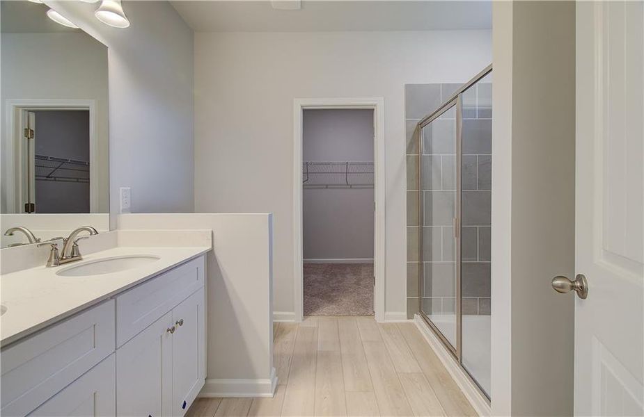 Furnished interior view inside a new home in Enclave at Evergreen, Fairburn (Image 8).