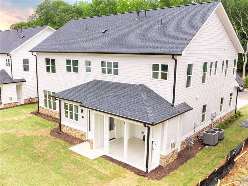 Exterior details and patio area of a home in , Marietta (Image 25).