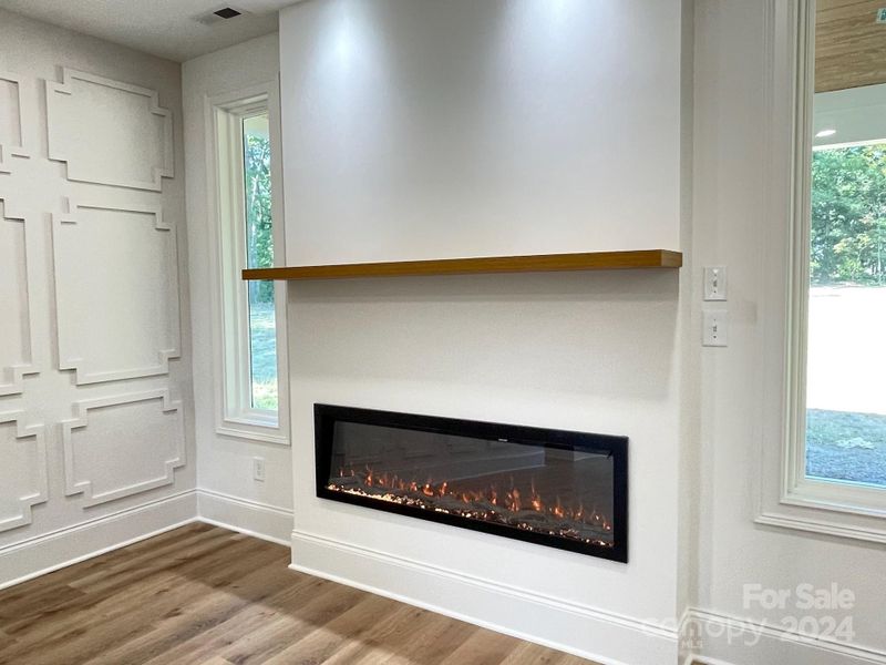 5' electric fireplace