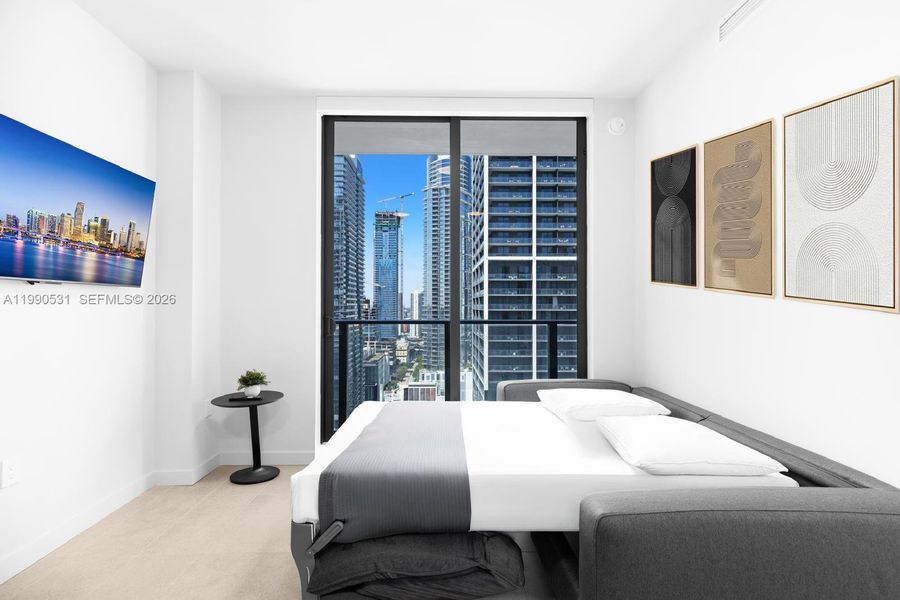 Furnished interior view inside a new home in , Miami (Image 18).