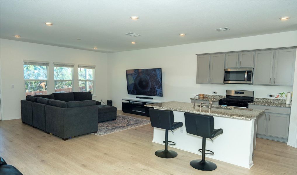 Furnished interior view inside a new home in , Leander (Image 9).