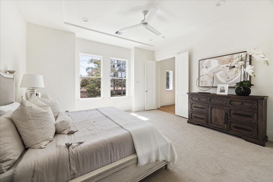 Furnished interior view inside a new home in , Houston (Image 23).