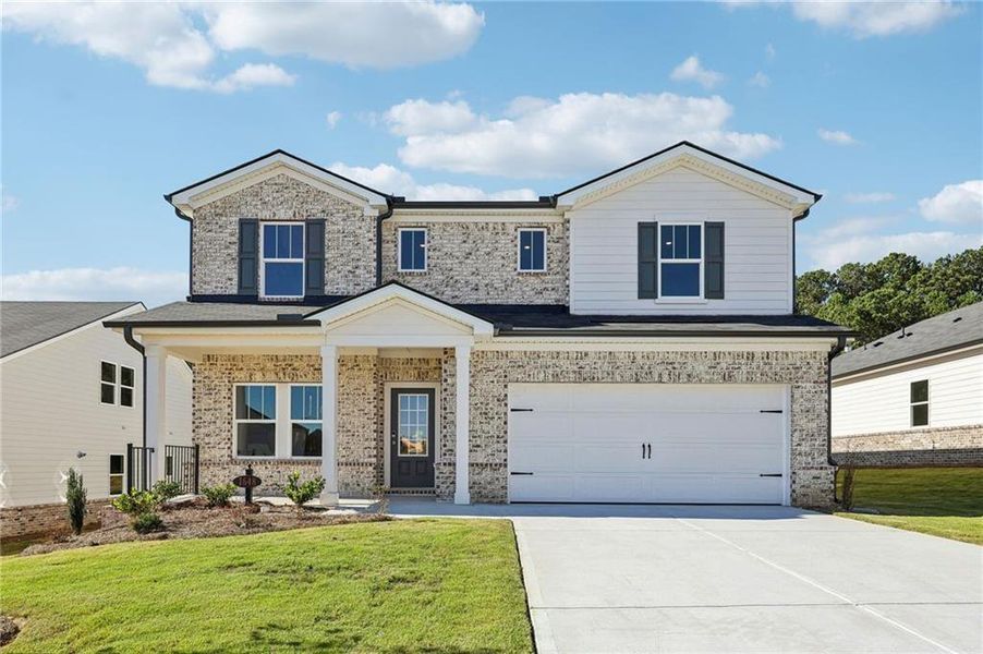 Front exterior of a new home in Parkside at Grayson, Grayson, GA, highlighting curb appeal (Image 19).