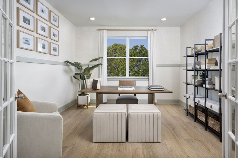 Representative furnished interior of a home built from the Glades by Mattamy Homes in Bloom, Fuquay Varina (Image 28).
