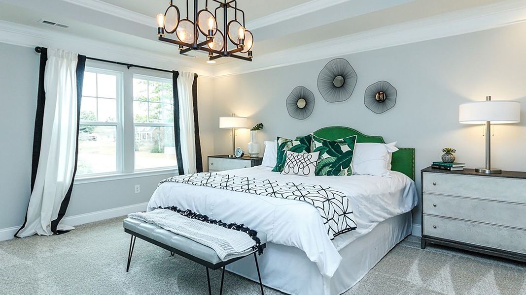 Furnished interior view inside a new home in Station Pointe, Angier (Image 18).