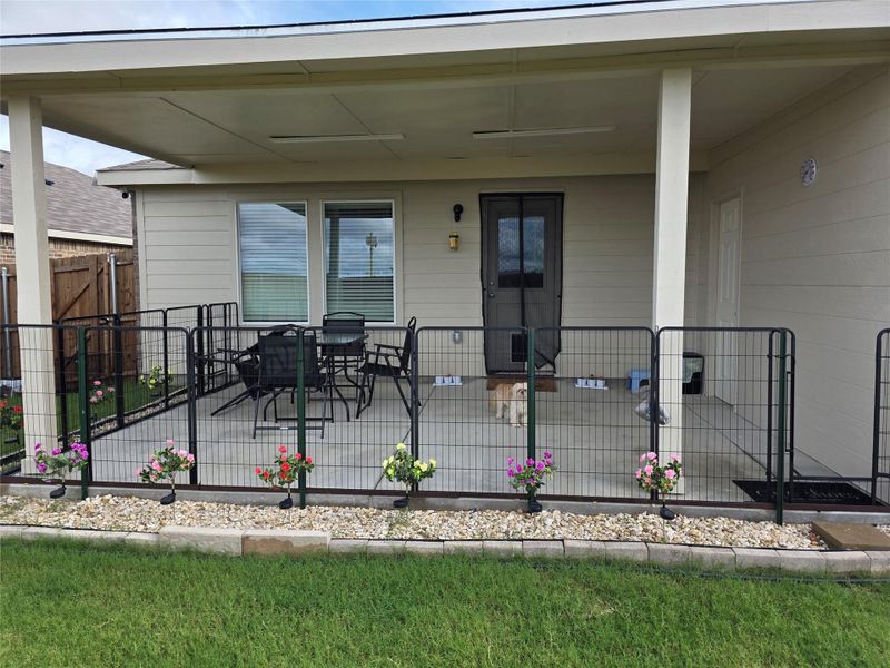 Exterior details and patio area of a home in Verandah, Royse City (Image 3).