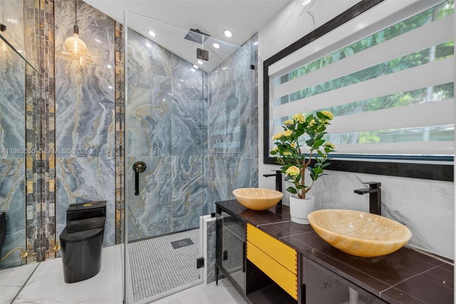 Furnished interior view inside a new home in , Biscayne Park (Image 76).