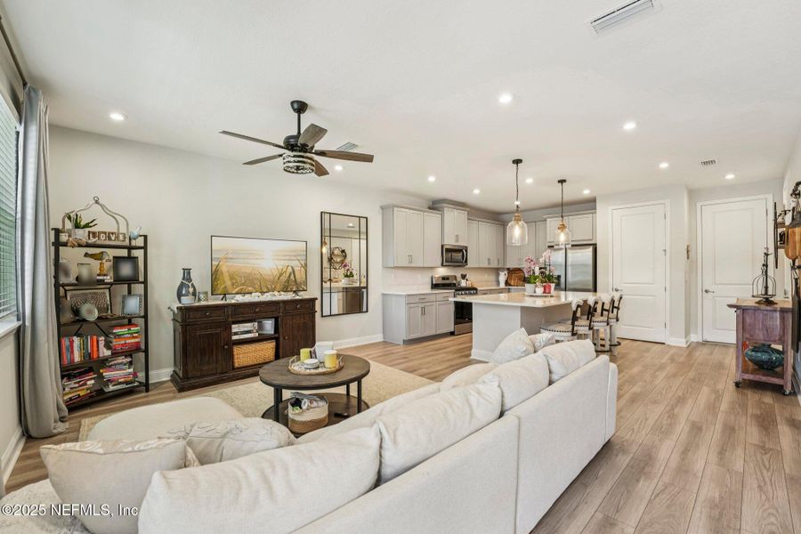 Furnished interior view inside a new home in , Jacksonville (Image 9). Furnished interior view inside a new home in , Jacksonville (Image 9).