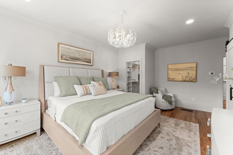 Furnished interior view inside a new home in The Carlyle, Marietta (Image 43).