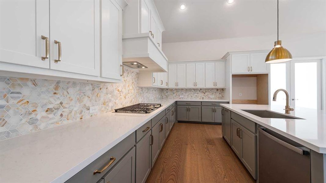 Furnished interior view inside a new home in Terraces 72', Rockwall (Image 10).