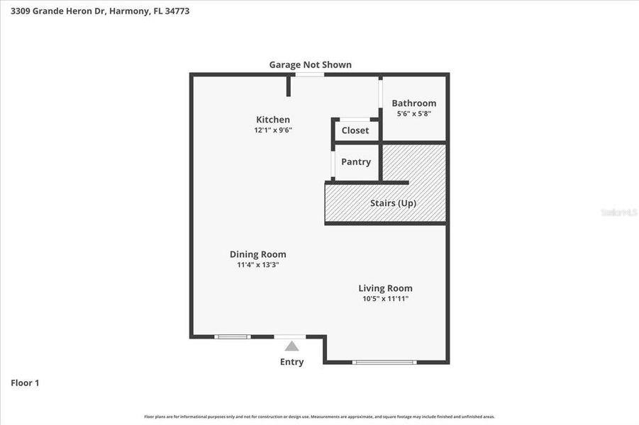 2D floor plan layout of this home in , St. Cloud, FL (Image 5).