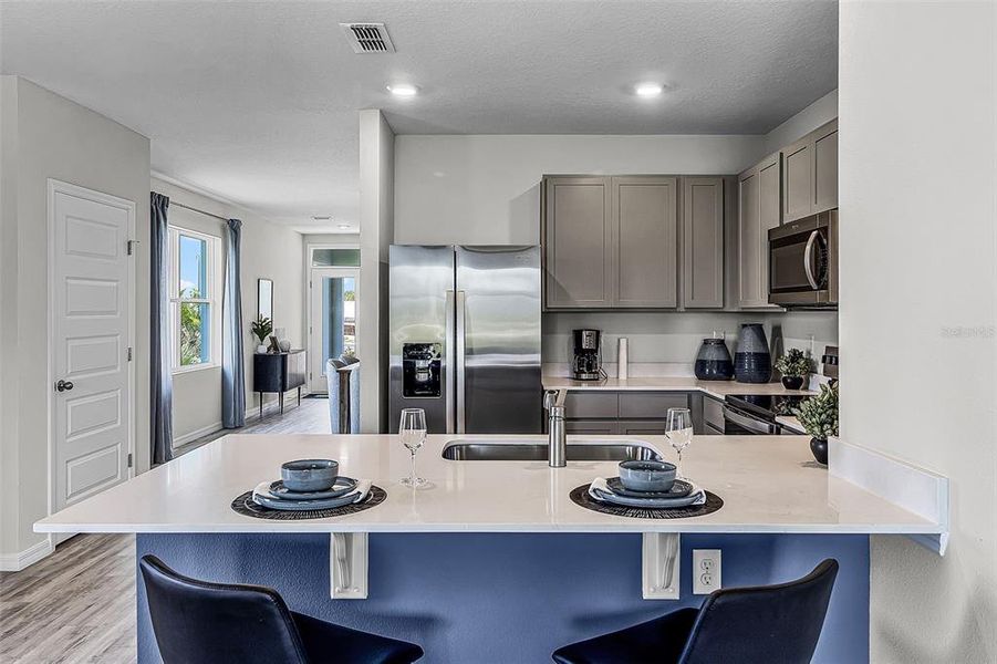 Furnished interior view inside a new home in Villamar, Winter Haven (Image 2). Furnished interior view inside a new home in Villamar, Winter Haven (Image 2).