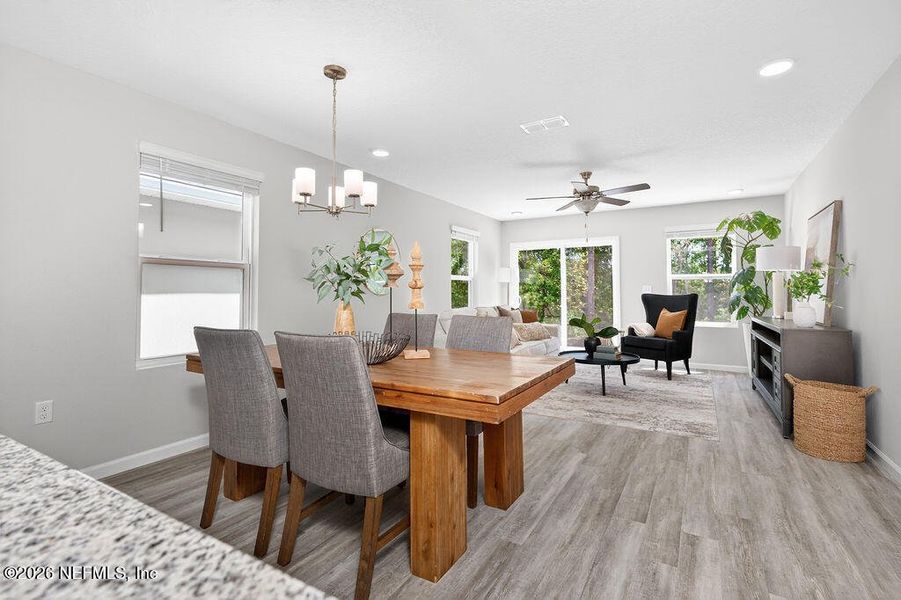 Furnished interior view inside a new home in , Jacksonville (Image 9).