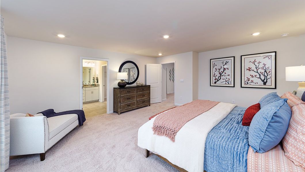 Furnished interior view inside a new home in Skybrook Corners, Huntersville (Image 18). Furnished interior view inside a new home in Skybrook Corners, Huntersville (Image 18).