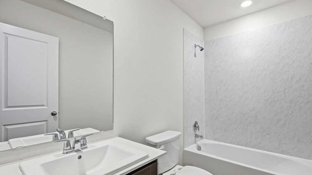 Representative furnished interior of a home built from the Barton by D.R. Horton in Maplewood Meadows, Forney (Image 8).