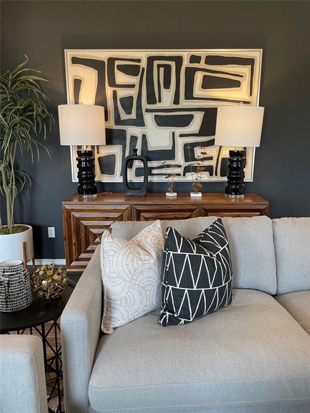 Furnished interior view inside a new home in Cotton Brook: Claremont Collection, Hutto (Image 3). Furnished interior view inside a new home in Cotton Brook: Claremont Collection, Hutto (Image 3).