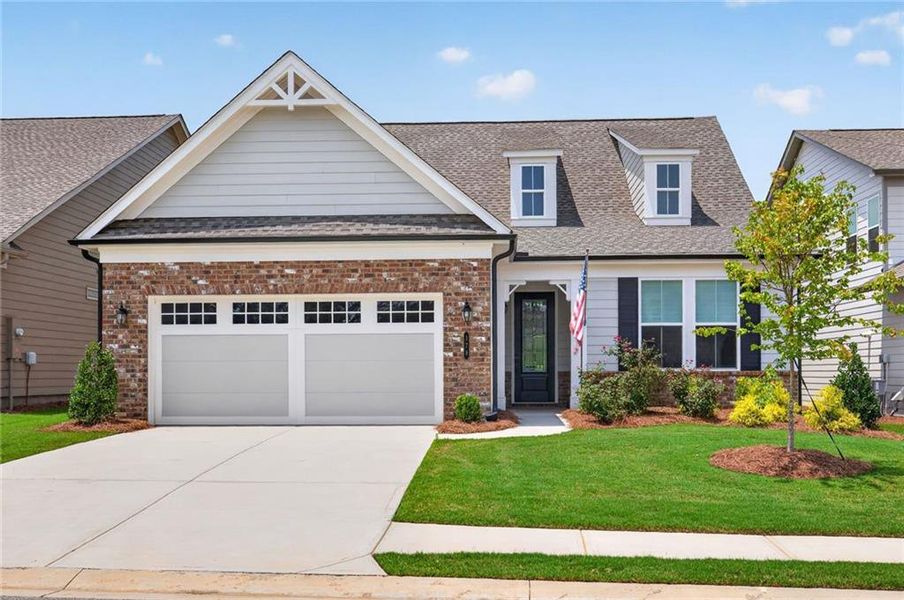 Front exterior of a new home in , Hoschton, GA, highlighting curb appeal (Image 2). Front exterior of a new home in , Hoschton, GA, highlighting curb appeal (Image 2).