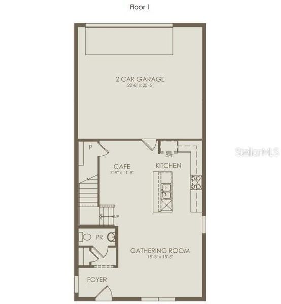 2D floor plan layout of this home in EverBe, Orlando, FL (Image 3). 2D floor plan layout of this home in EverBe, Orlando, FL (Image 3).