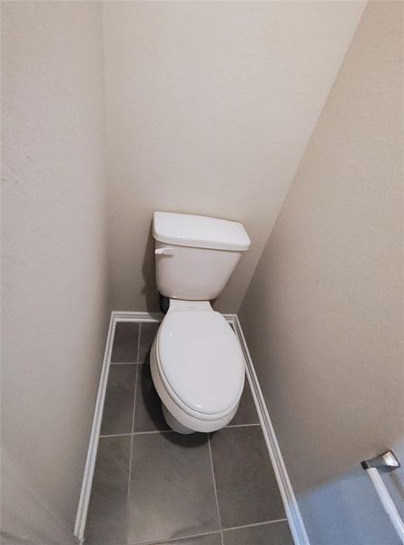elongated commodes in all bathrooms