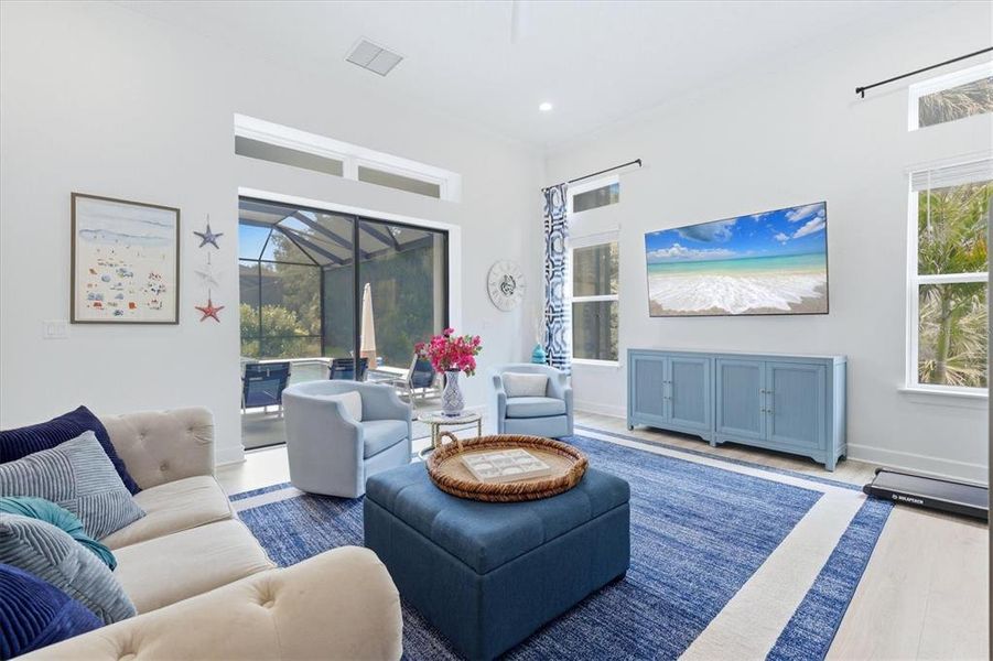 Furnished interior view inside a new home in , Sarasota (Image 42).