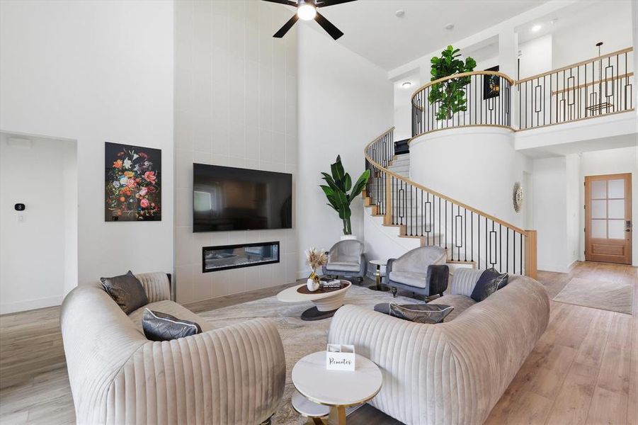 Furnished interior view inside a new home in Valencia on The Lake, Little Elm (Image 15).
