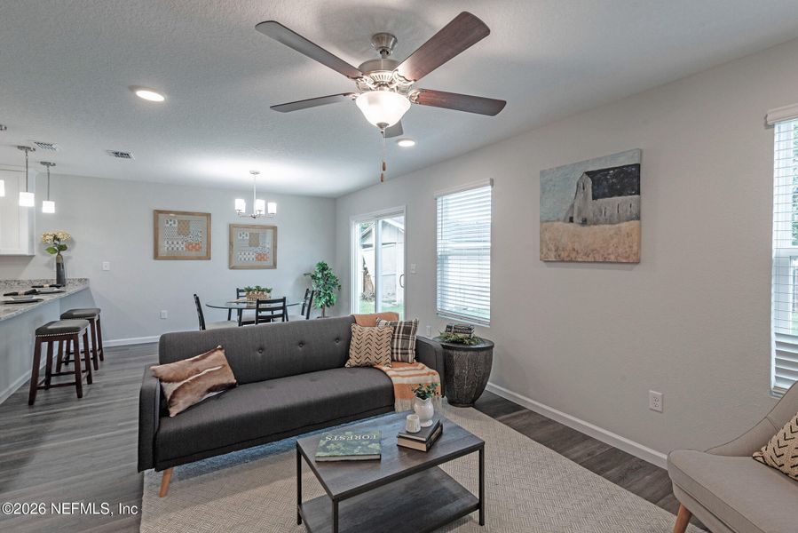 Furnished interior view inside a new home in , Jacksonville (Image 26).