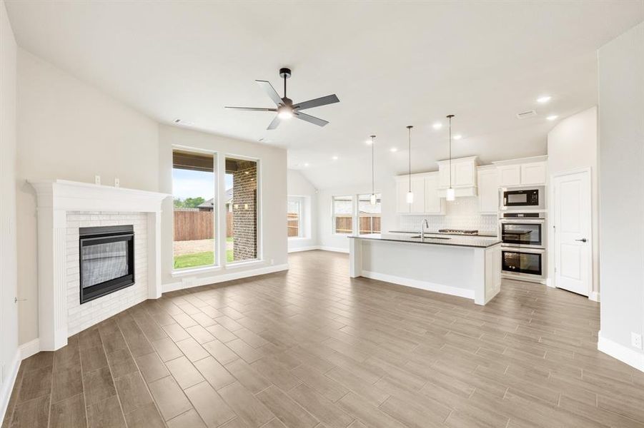 Furnished interior view inside a new home in The Oaks, Red Oak (Image 15). Furnished interior view inside a new home in The Oaks, Red Oak (Image 15).