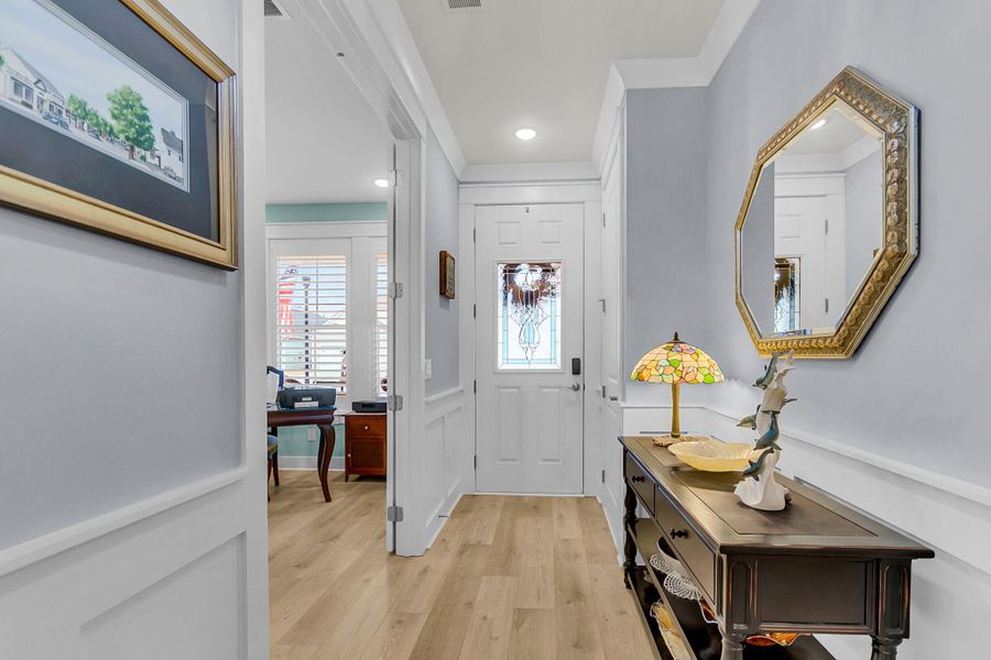 Furnished interior view inside a new home in K. Hovnanian's® Four Seasons at Lakes of Cane Bay, Summerville (Image 27).