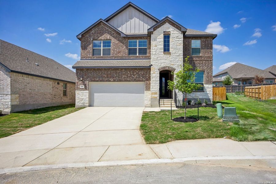 Front exterior of a new home in , San Antonio, TX, highlighting curb appeal (Image 29).