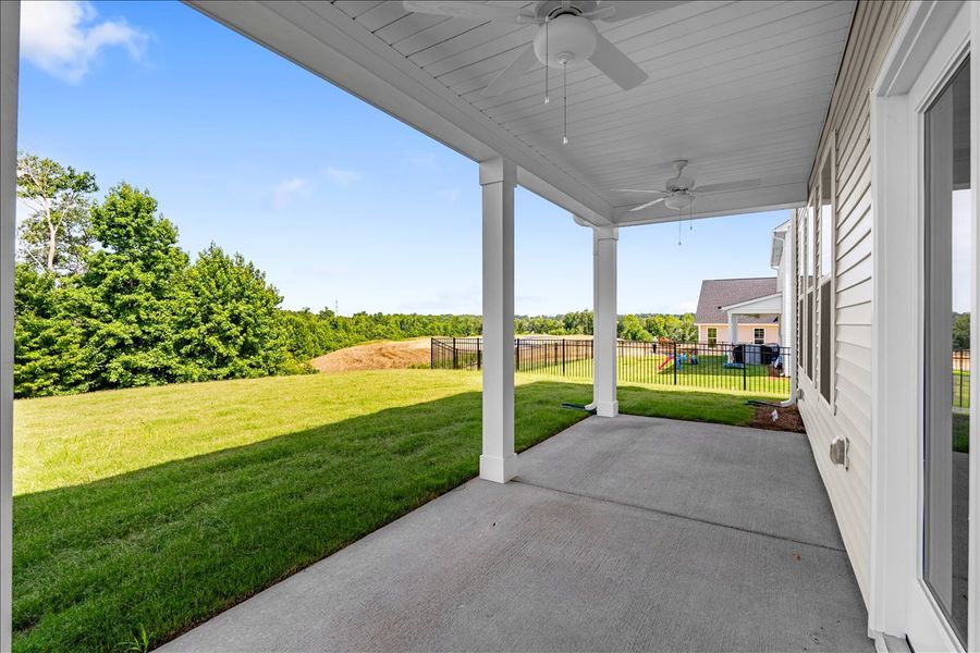Exterior details and patio area of a home in Fieldstone, Lexington (Image 3).