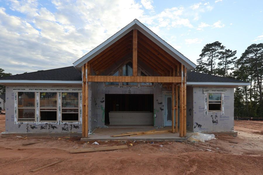 In-progress construction of a new home in Audubon – Ascent Collection, Magnolia, TX (Image 6).