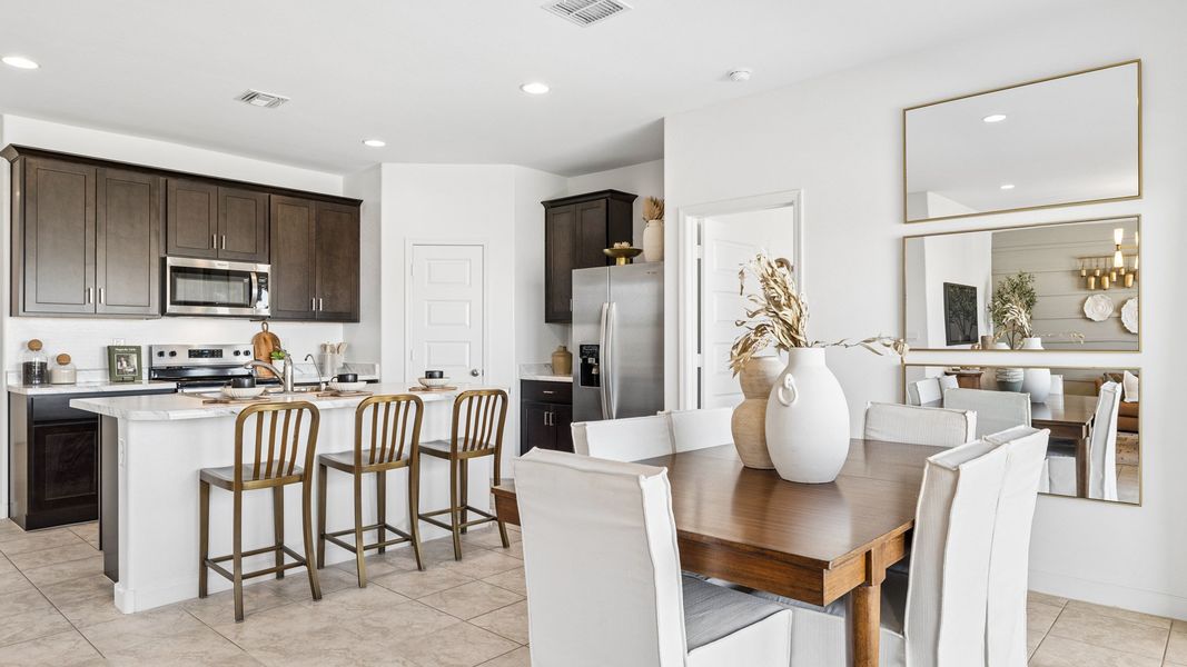 Representative furnished interior of a home built from the Denton by D.R. Horton in Radiance at Superstition Vistas, Apache Junction (Image 10).