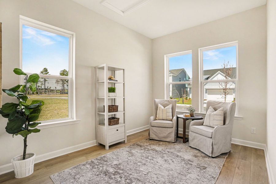Representative furnished interior of a home built from the Sedona - Waterway by Ashton Woods in Blue Heron Retreat, Little River (Image 4).