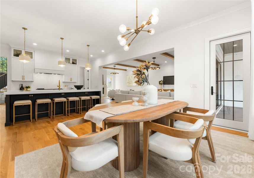 Furnished interior view inside a new home in , Charlotte (Image 29).
