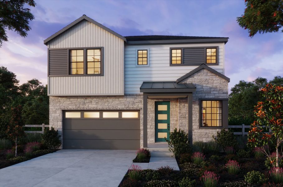 Representative exterior photo of a completed home built from the 3 by Trumark Homes in Trumark Homes at Sterling Ranch, Littleton, CO (Image 2).