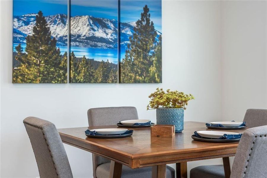 Furnished interior view inside a new home in Avignon - Townhomes, Cumming (Image 9). Furnished interior view inside a new home in Avignon - Townhomes, Cumming (Image 9).