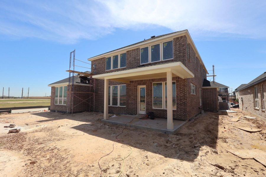 In-progress construction of a new home in Dunham Pointe, Cypress, TX (Image 6).