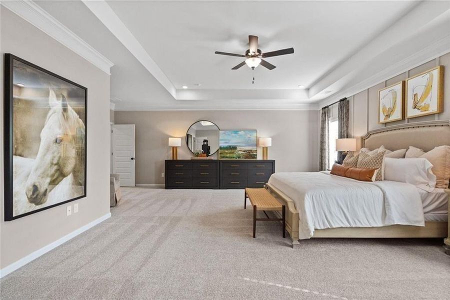 Furnished interior view inside a new home in The Stiles, Cartersville (Image 25).